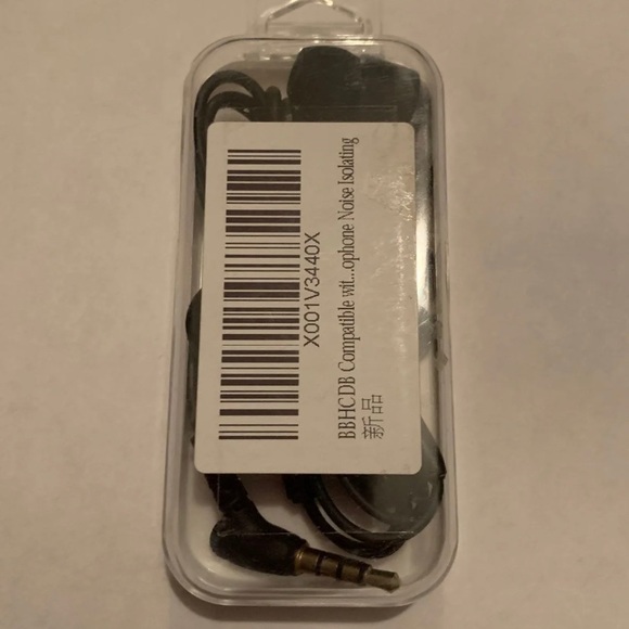 Black Noise Isolating Earbuds With Mic - Picture 1 of 1